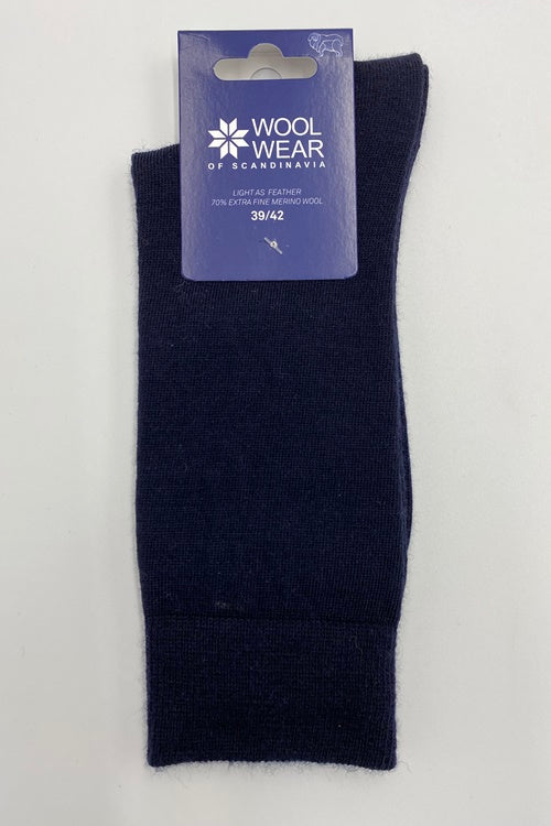 26B - Navy Merino Socks