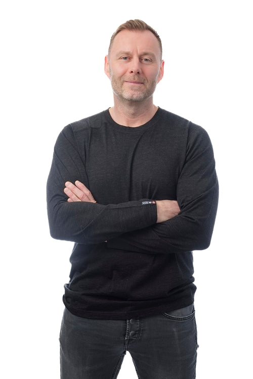 5-502-60_1 - LS Baselayer Merino - Black Melange Antracite