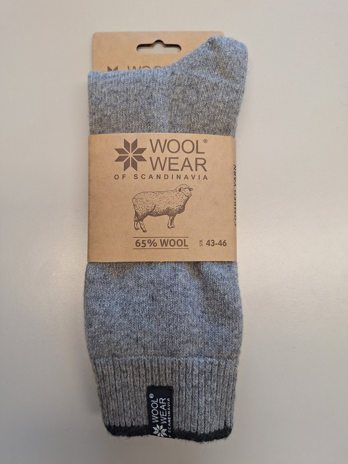 52 - Grey Socks - 65%Wool