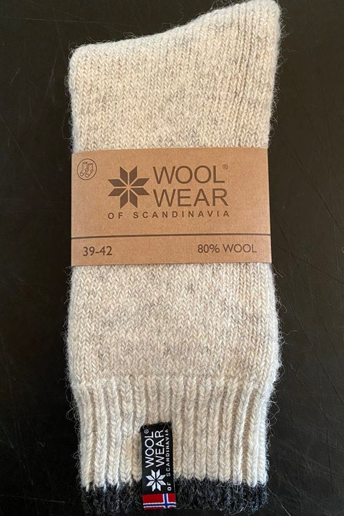 5C- Eskimo - Ecru Socks - 80%Wool