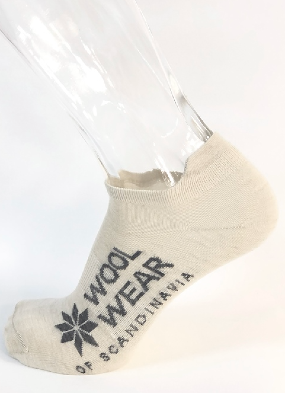 99 - Ecru Merino Footies Socks