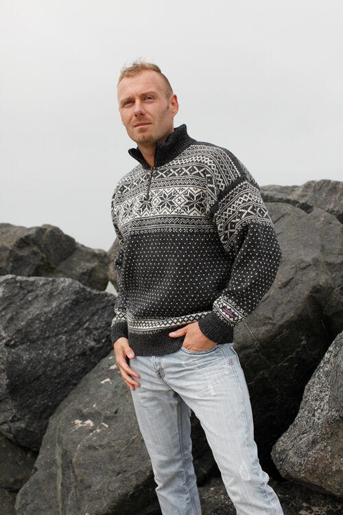123F-59 Antracite 1/2 Zip
