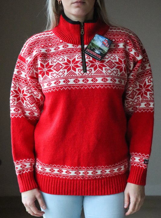 184-204 Red 1/2 Zip
