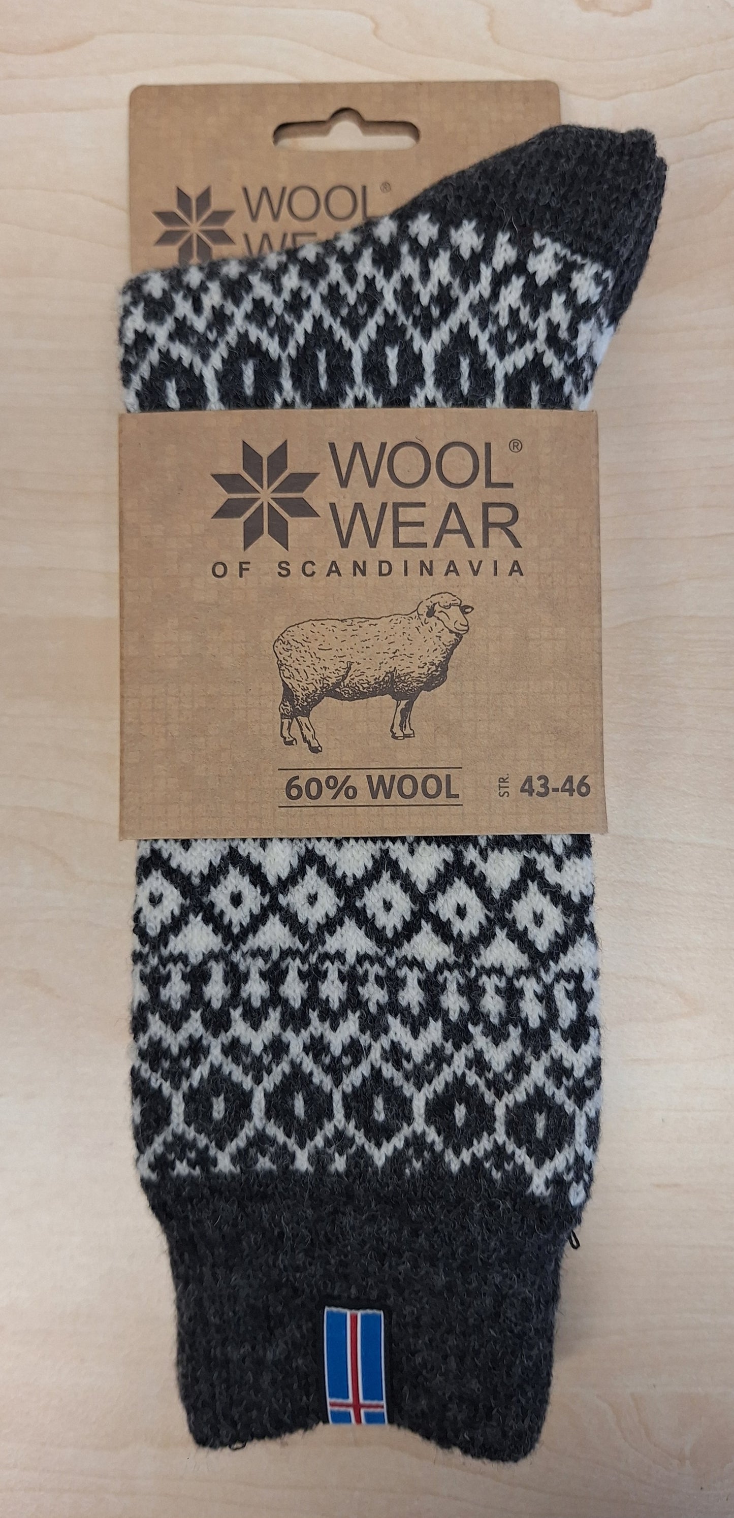 23 - Iceland - Antracite Socks - 65%Wool