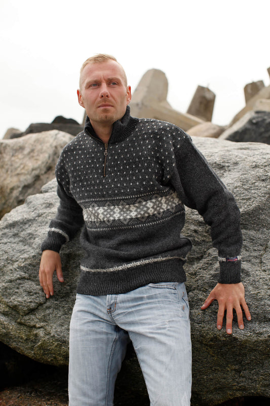 4011F-59 Antracite 1/2 Zip