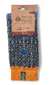 45 - Sweden - Ochre Cobalt Socks - 70%Wool