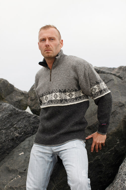 5205F-59 Grey/Antracite 1/2 Zip