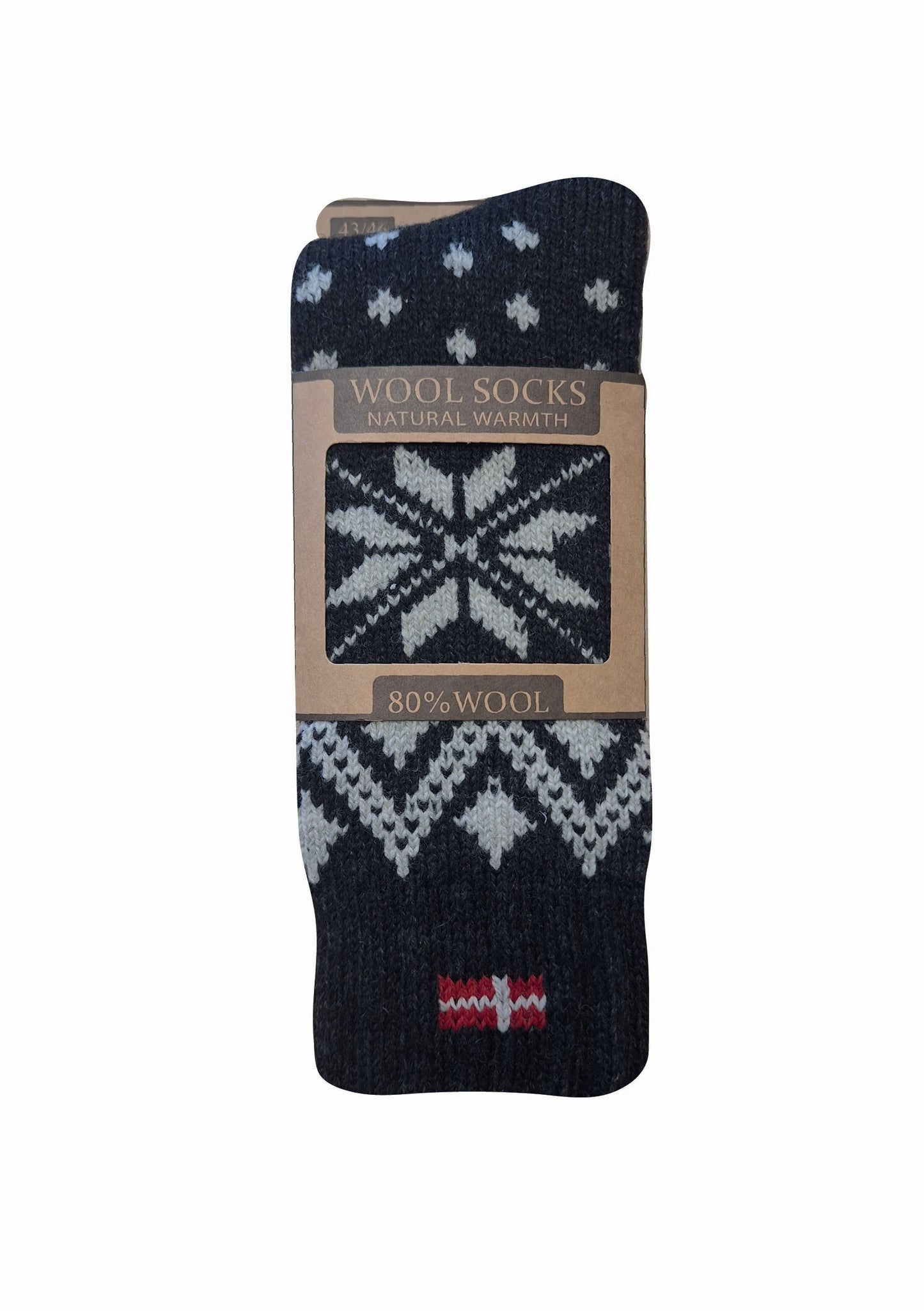 106B - Denmark - Antracite Socks - 80%Wool