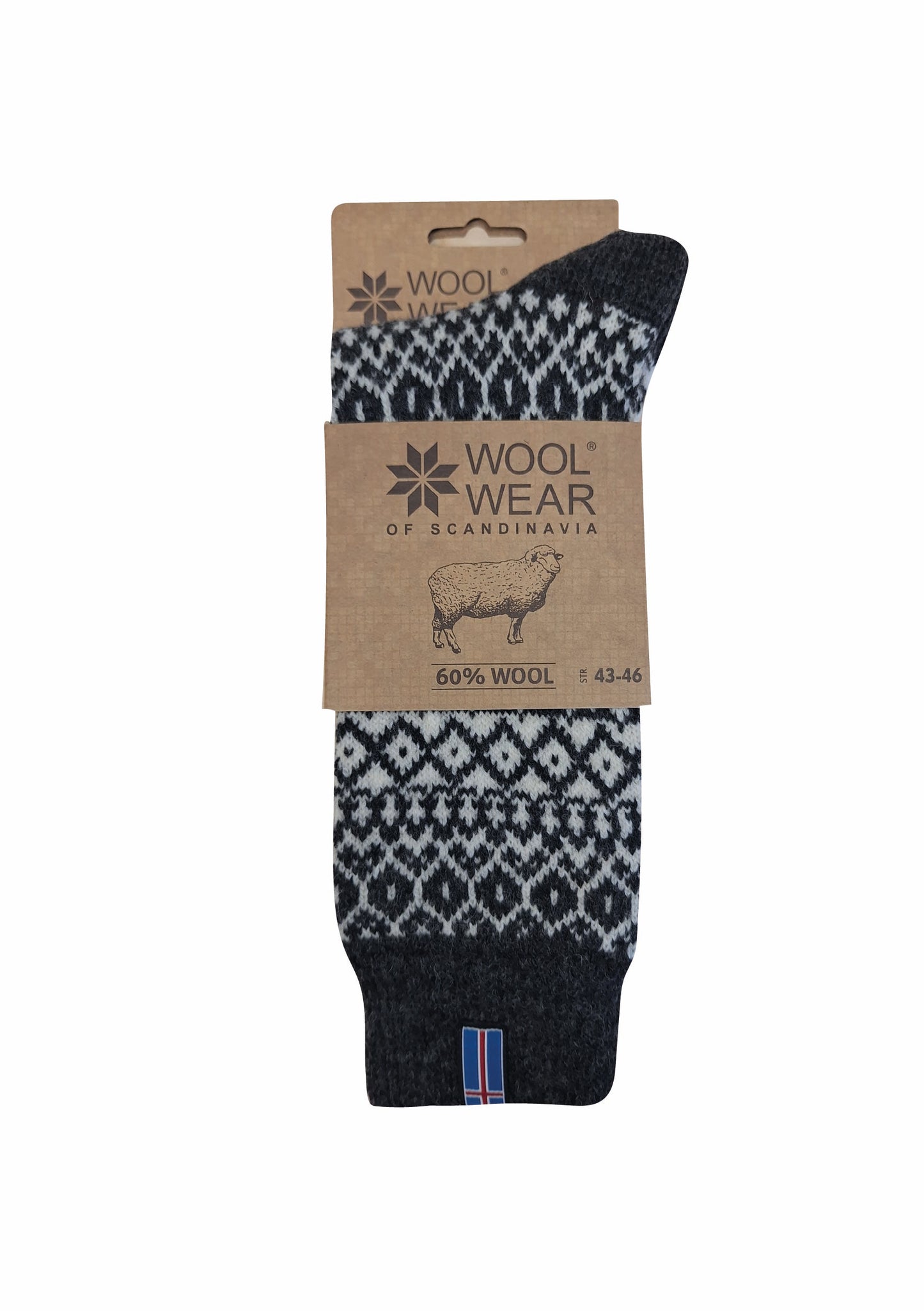 23 - Iceland - Antracite Socks - 65%Wool