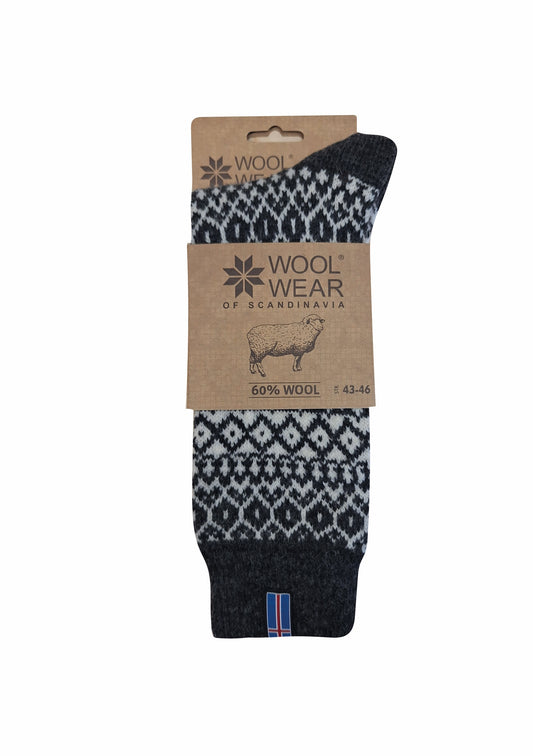 23 - Iceland - Antracite Socks - 65%Wool