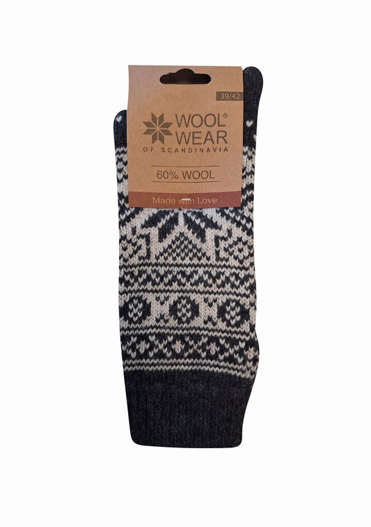 50 - Antracite Snowflake - 60% Wool
