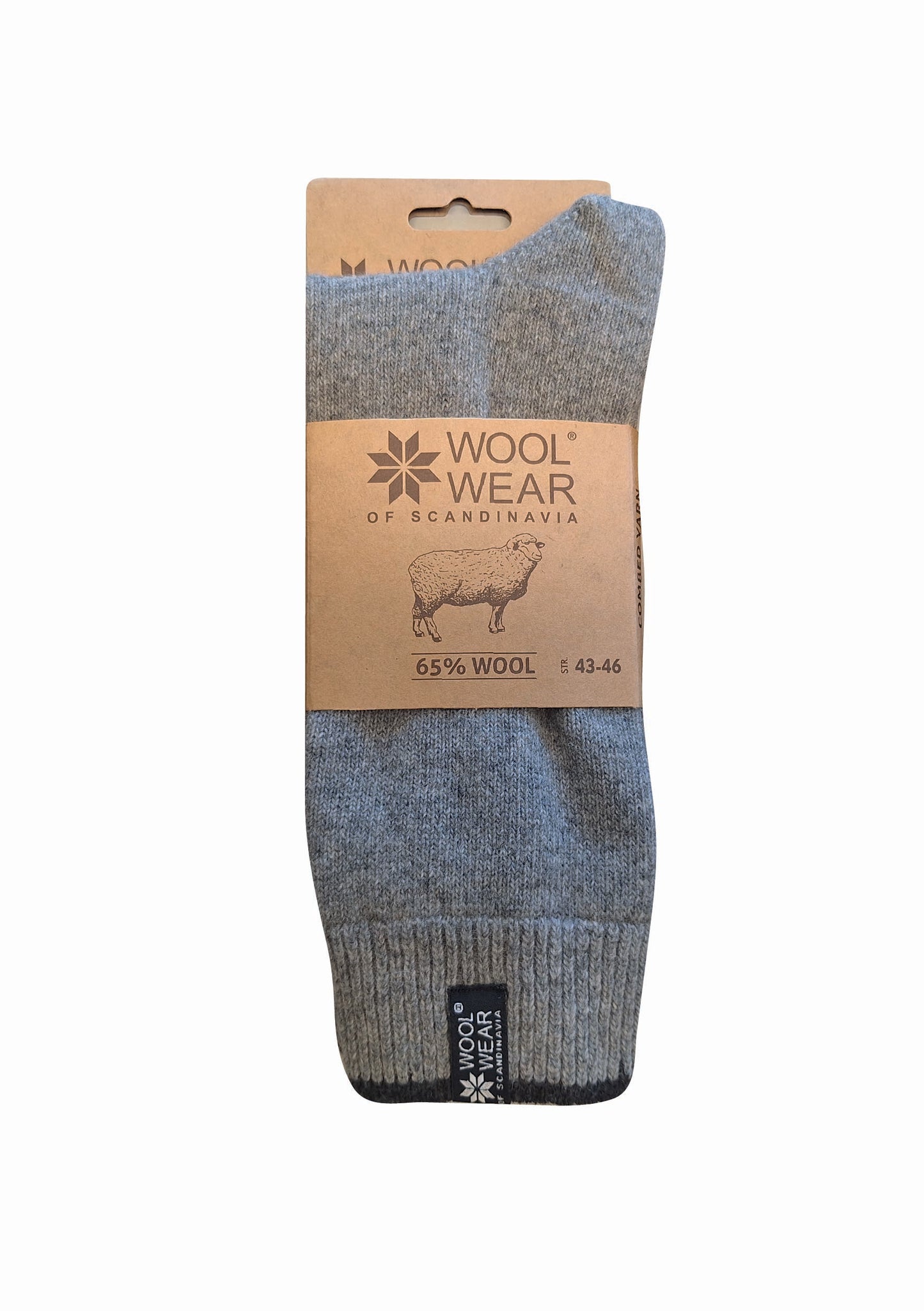 52 - Grey Socks - 65%Wool