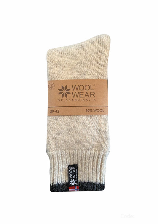 5C- Eskimo - Ecru Socks - 80%Wool