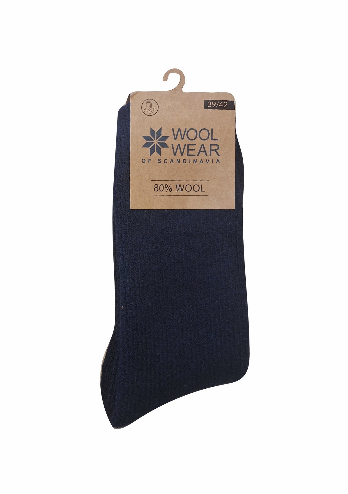 5D- Eskimo - Navy Socks - 80%Wool
