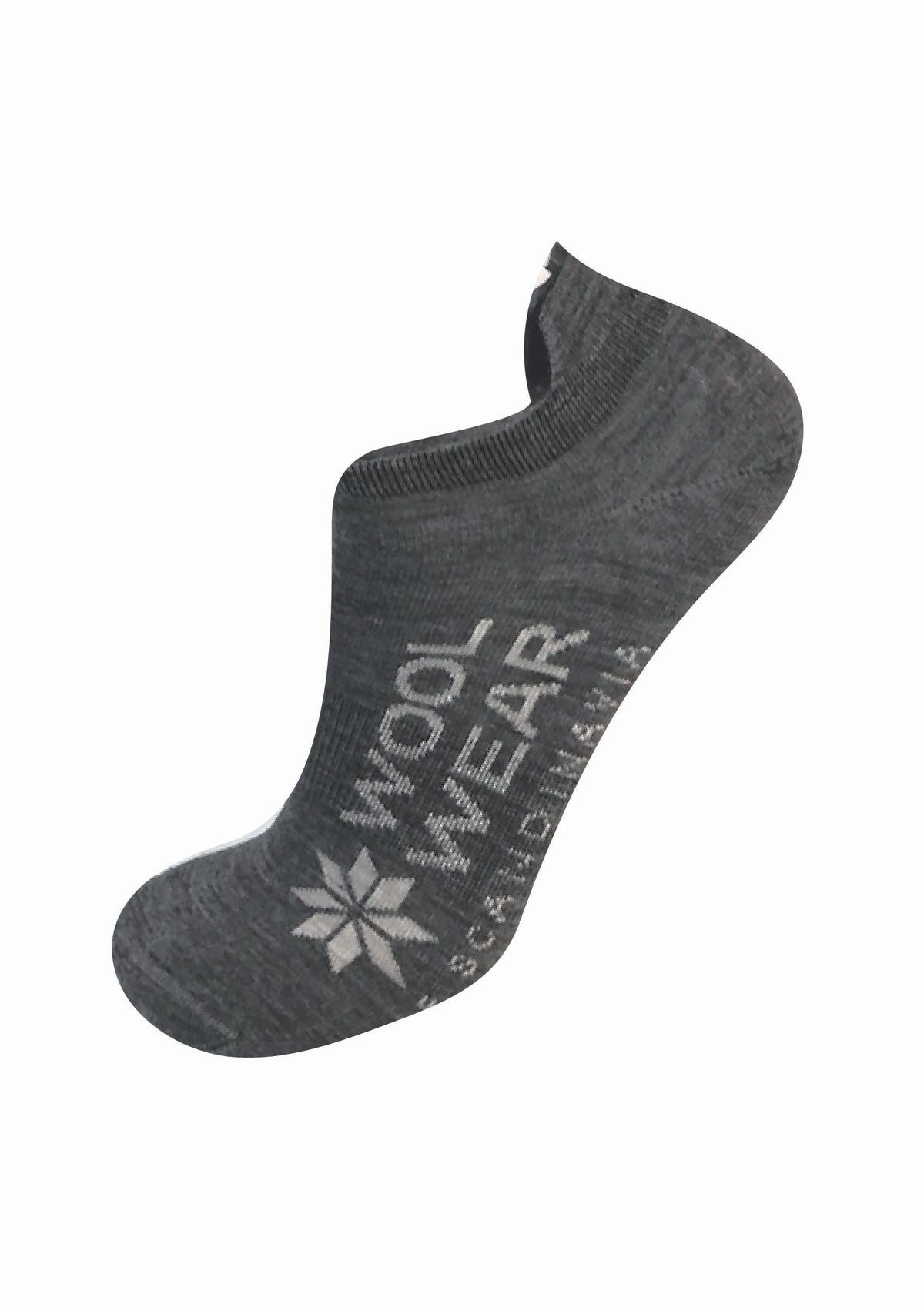 99 - Grey Merino Footies Socks
