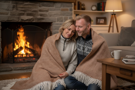 Noors Wollen Deken / Plaid 100% Wol