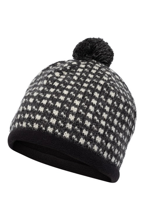 M102 158 - Noorse Muts Faro Motief - Antracite (met fleeceband)