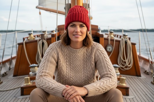 Emerald Beanie Muts - Puur Nieuw Wol
